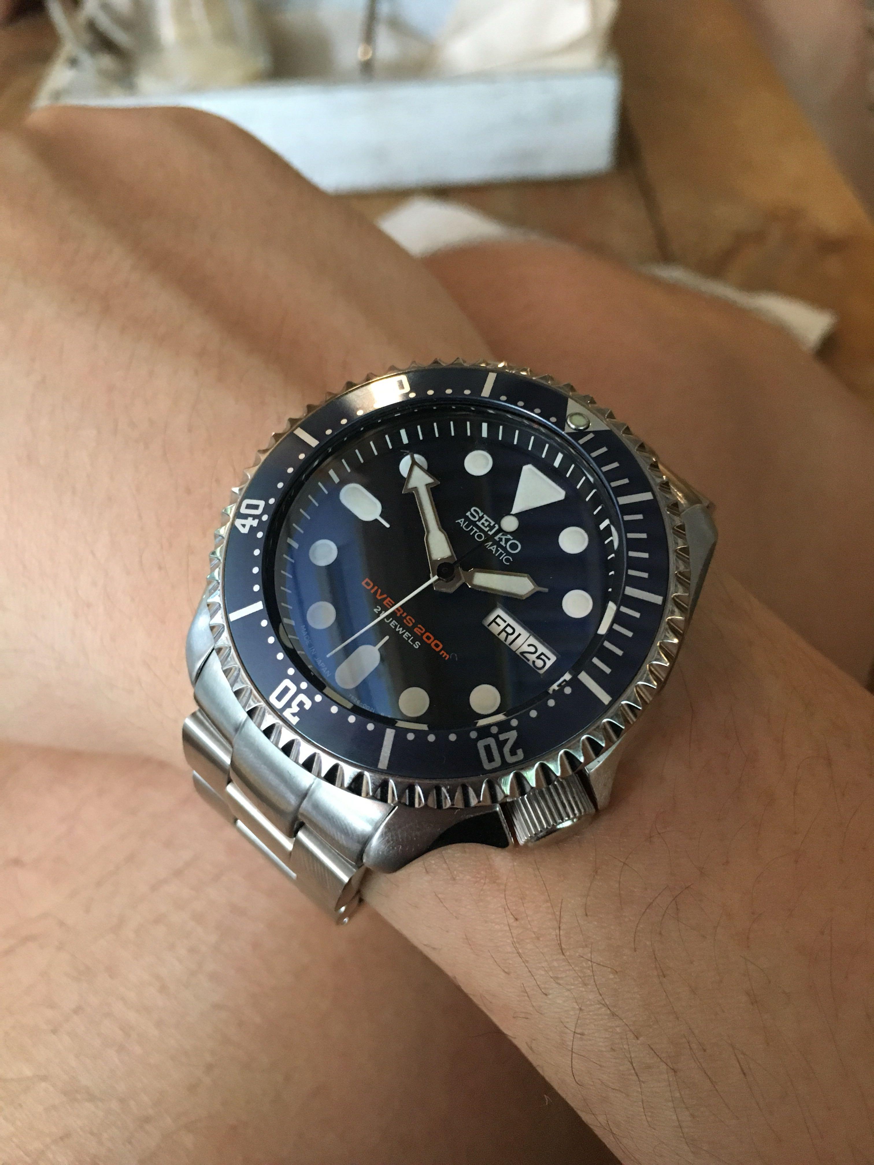 Seiko SKX submariner style bezel, Men's Fashion, Watches & Accessories,  Watches on Carousell