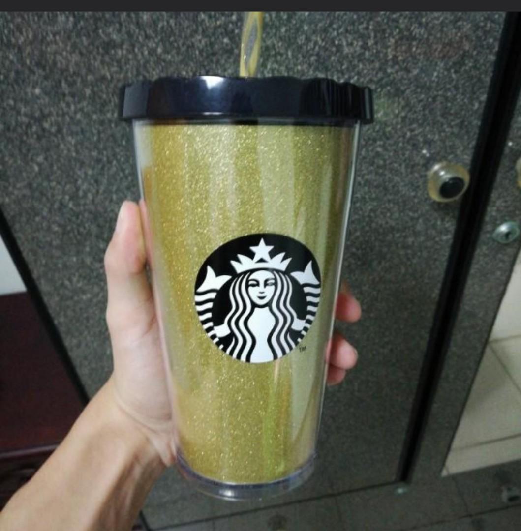 Starbucks Gold Glitter Tumblr Home Appliances On Carousell