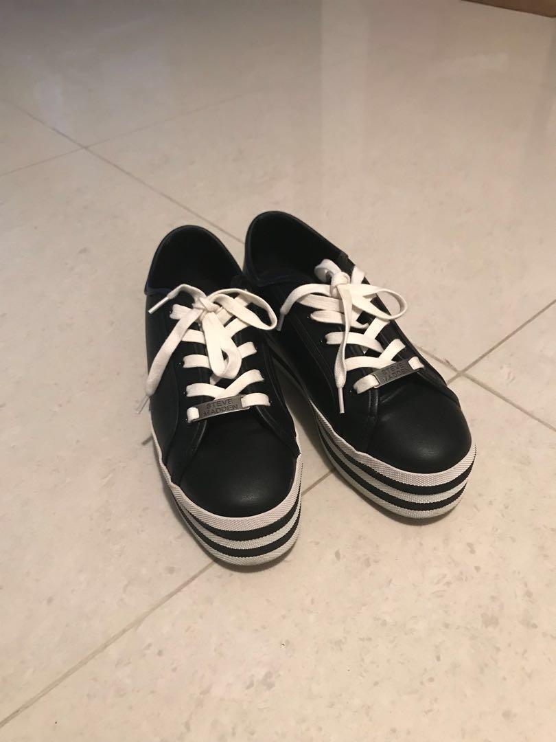 platform white sneakers steve madden