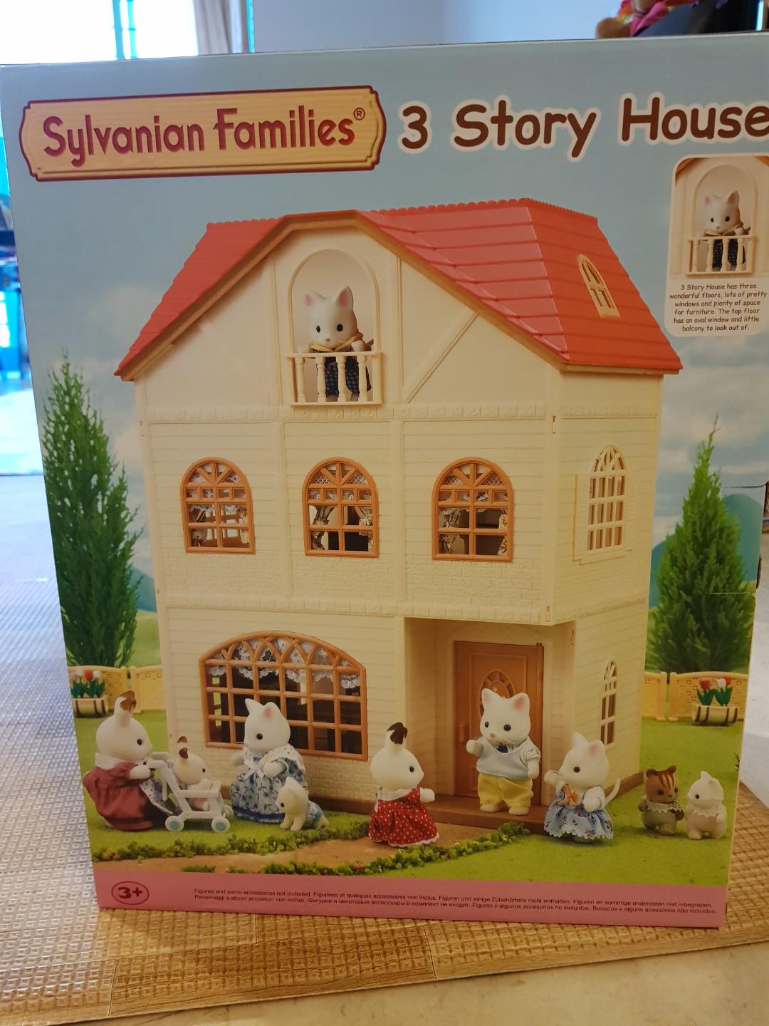 sylvanian 3 storey house