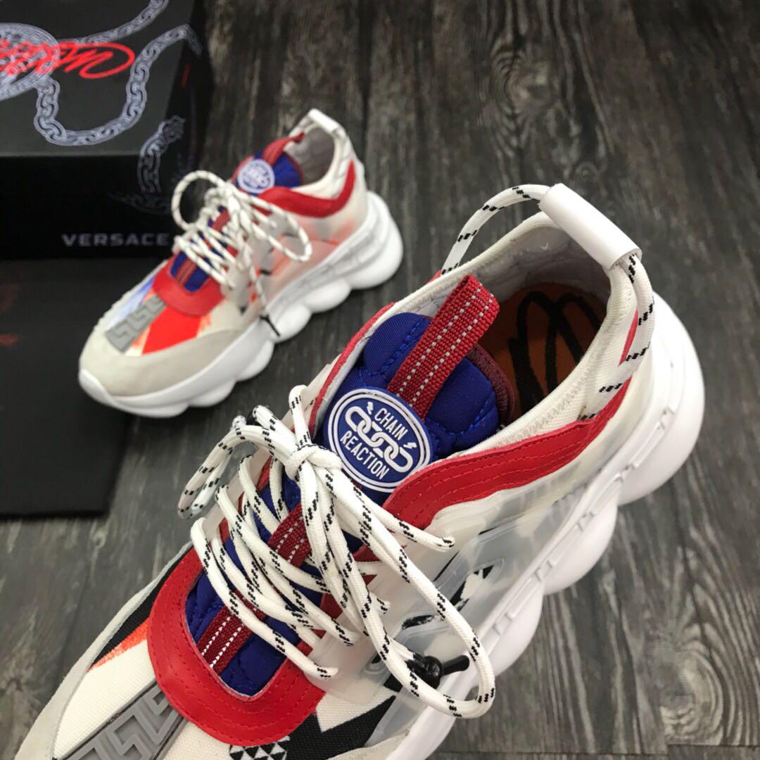 Versace colorblock shoes cheap