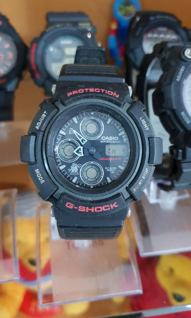 Casio G-Shock AW-570 Mudman Watch, Men's Fashion, Watches ...