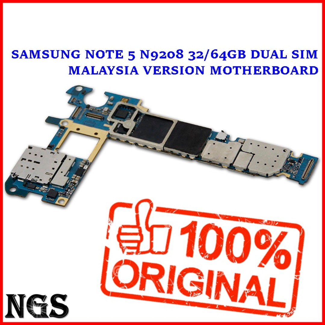 100 Working SAMSUNG NOTE 5 N9208 32 64GB Dual Sim Malaysia