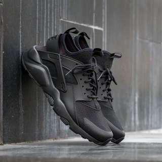 保證正品 ✨ nike air huarache run ultra 氣墊 輕量版 武士鞋 全黑 男 運動鞋
