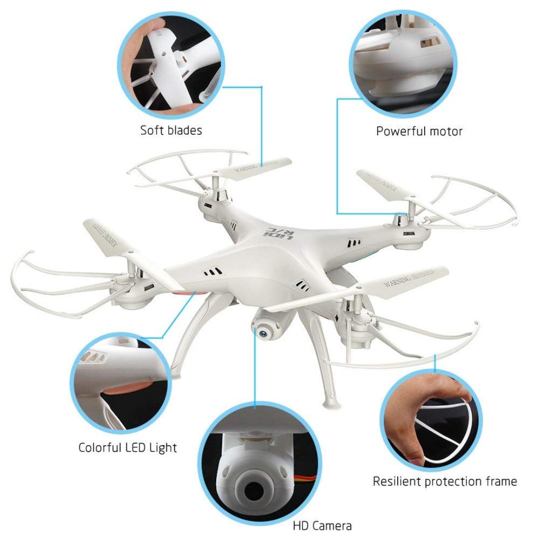 1317. Drone with Camera LiDi RC Quadcopter L15HW Remote Control Drone HD Wi Fi Camera Headless Model Quadcopter with Altitude Hold Function Easy to