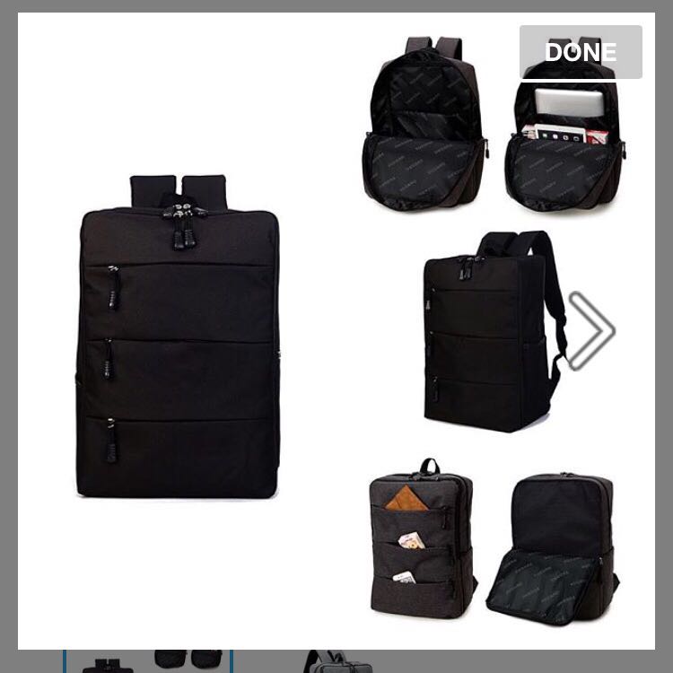 双层收纳后背包