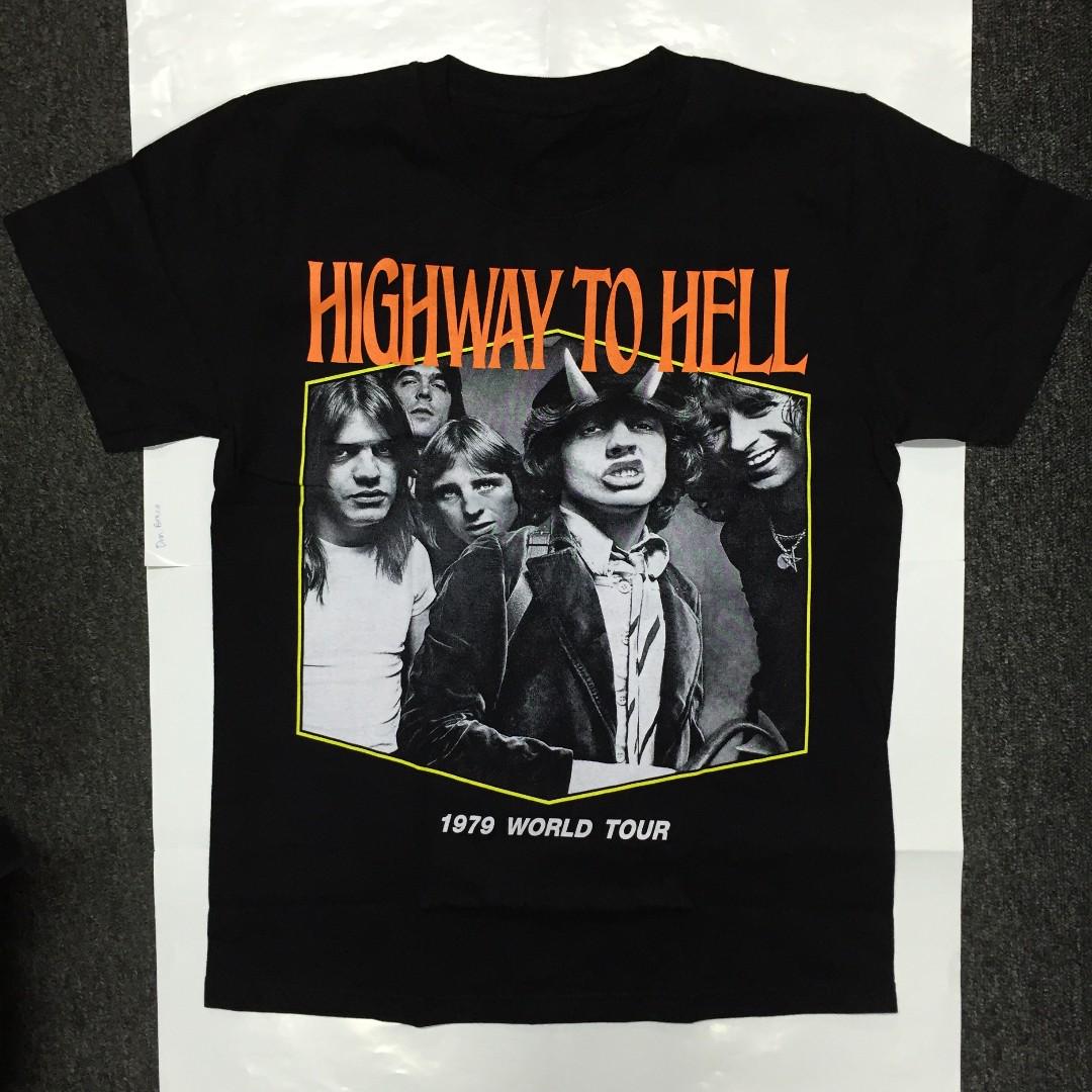 Ac Dc Highway To Hell T Shirt S M L Xl Men S Fashion Clothes Tops On Carousell