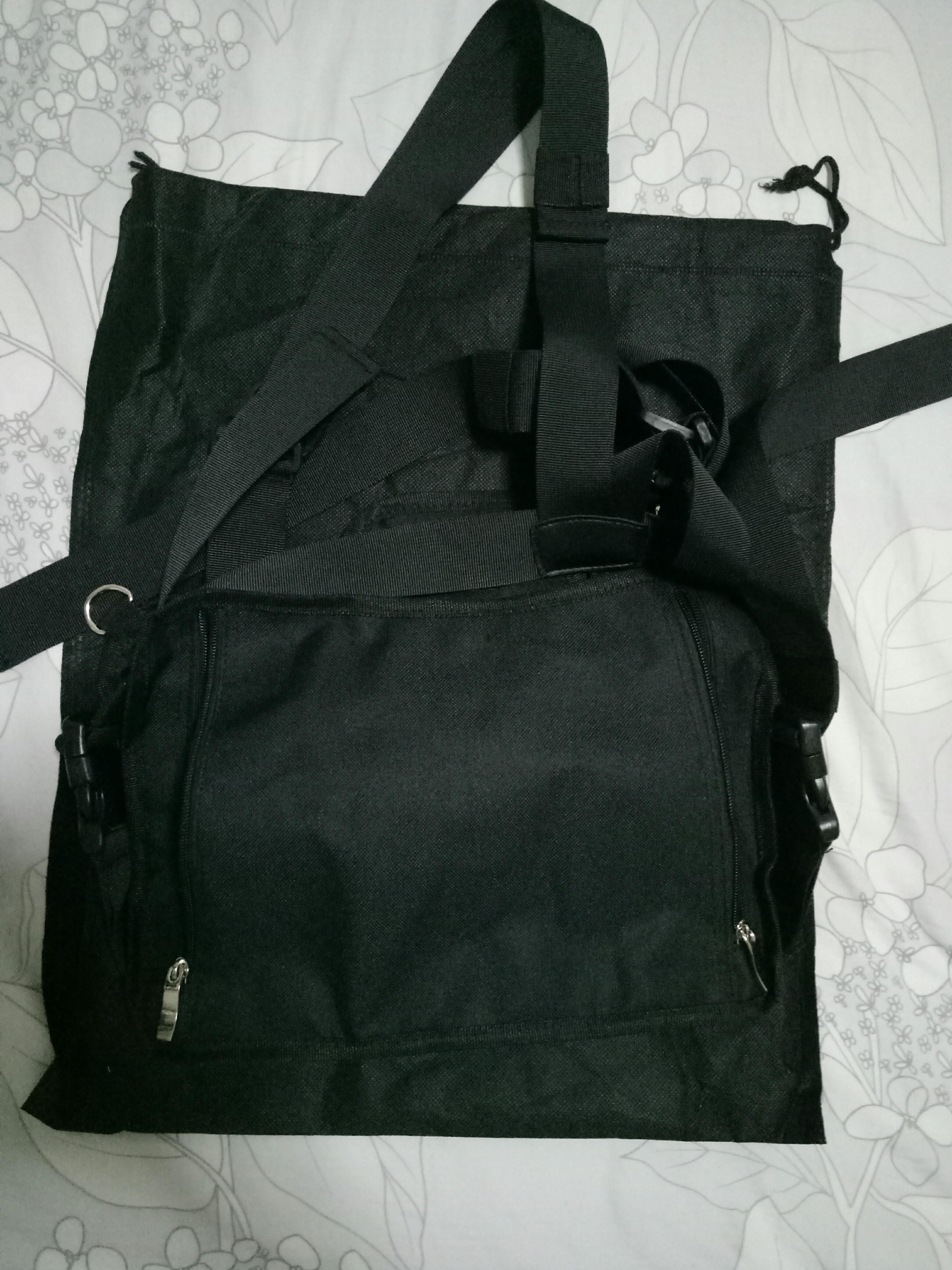 Awende black chest bag vest Men s Fashion Bags Backpacks on