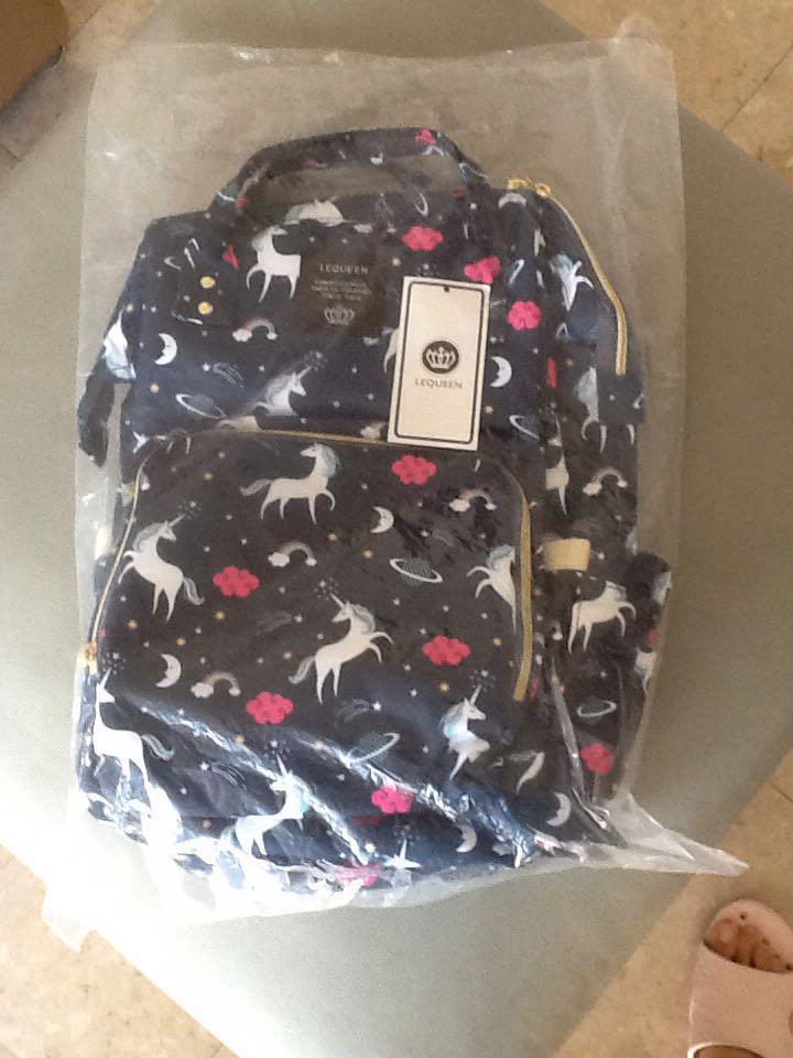 lequeen diaper bag unicorn