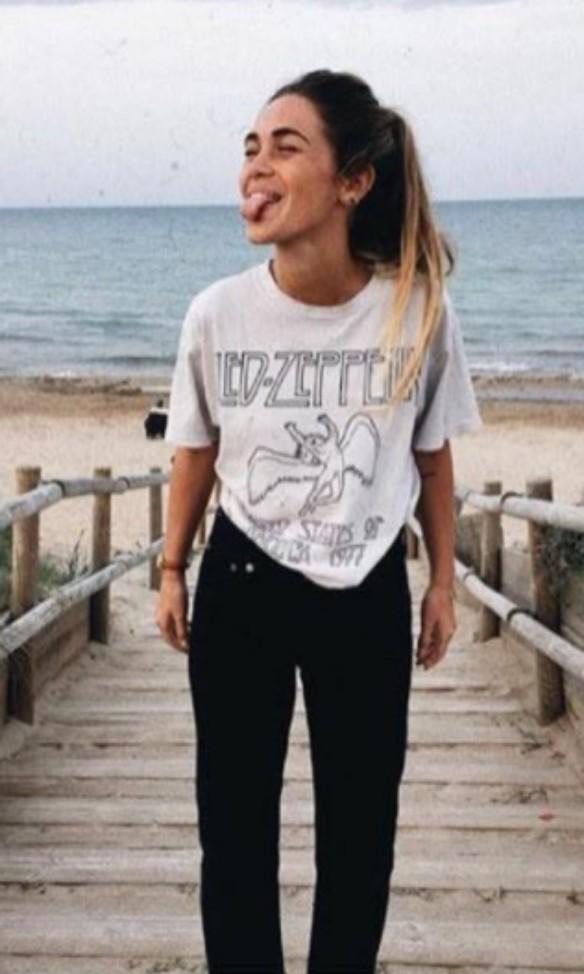 Brandy Melville bm Led zeppelin band shirt tee Women s Fashion Tops Other Tops on Carousell