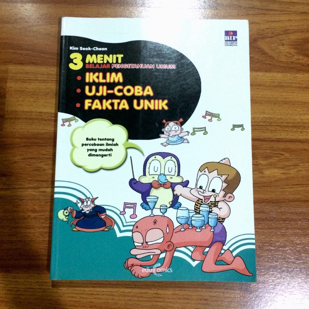 Buku Komik Anak 3 Menit Books Stationery Childrens Books On