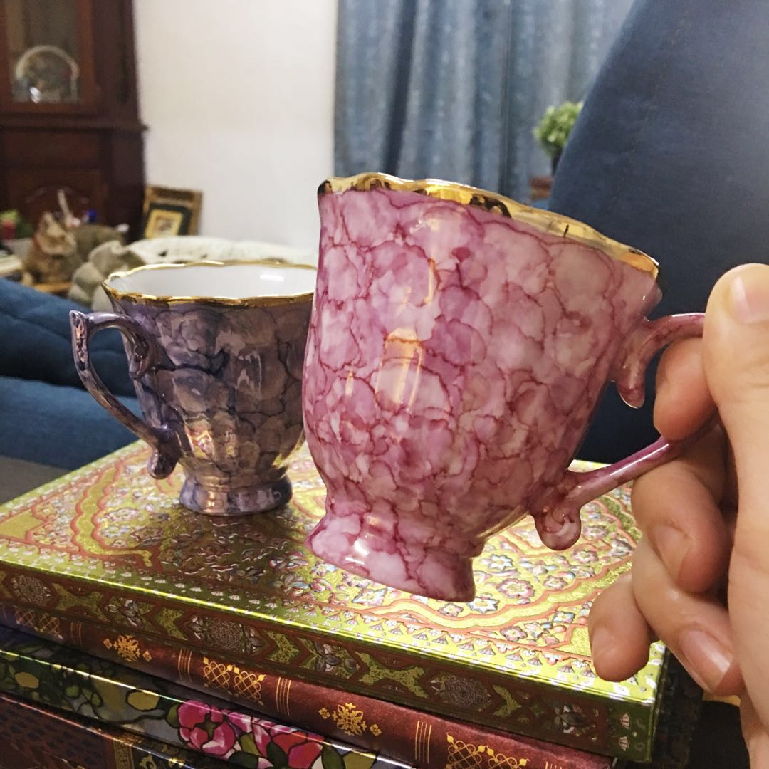 English Coffee Tea Cup X2pcs Peralatan Dapur Di Carou Tunjuk Banyak Lagi Peralatan Dapur Photo
