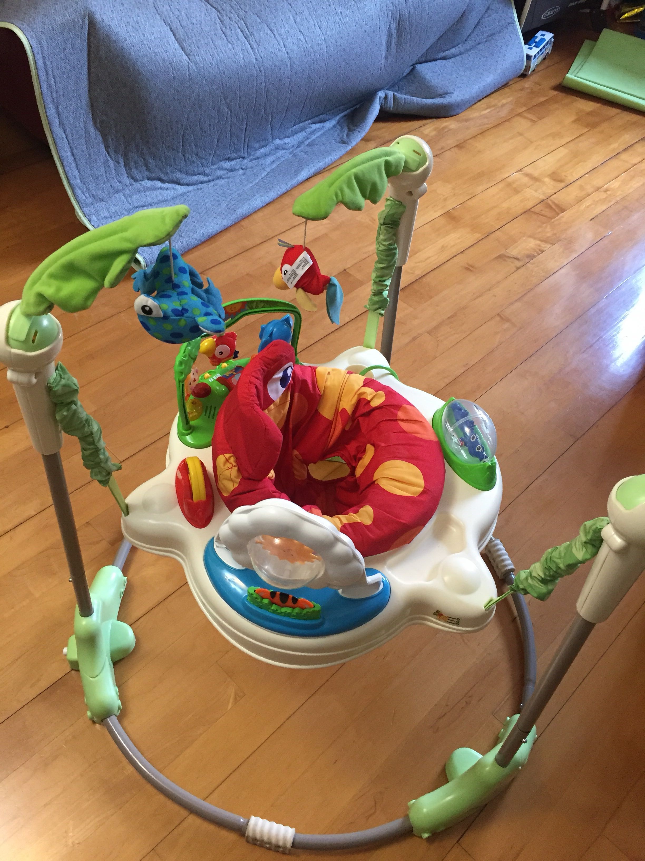 wooden baby jumperoo