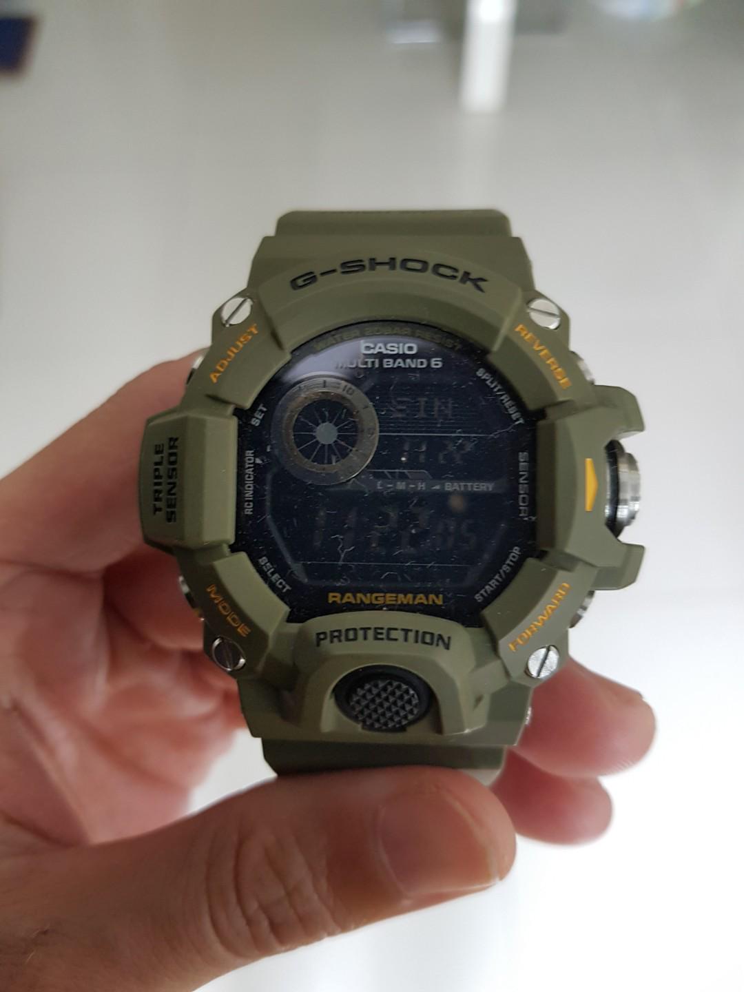 G Shock Rangeman Olive Green Mobile Phones Gadgets Wearables