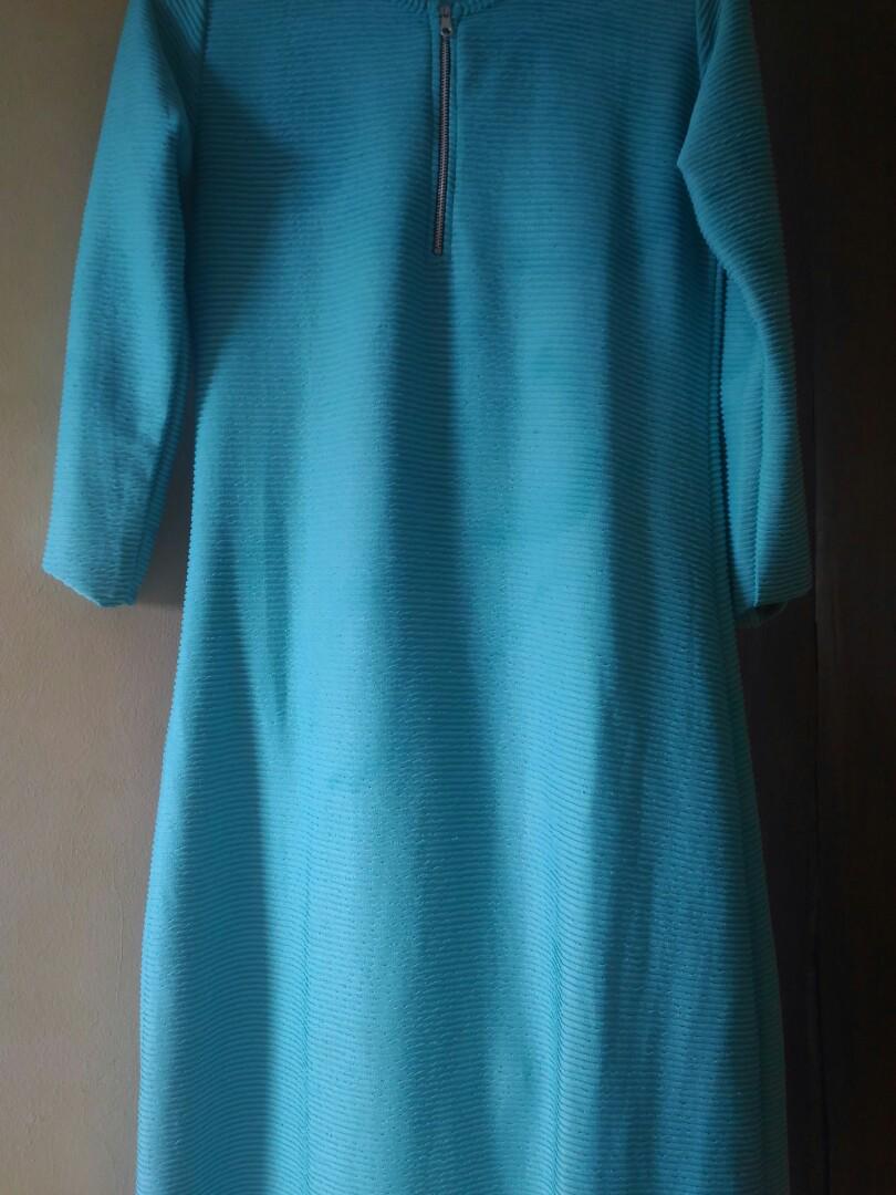 Gamis Hijau Tosca Fesyen Wanita Pakaian Wanita Di Carousell