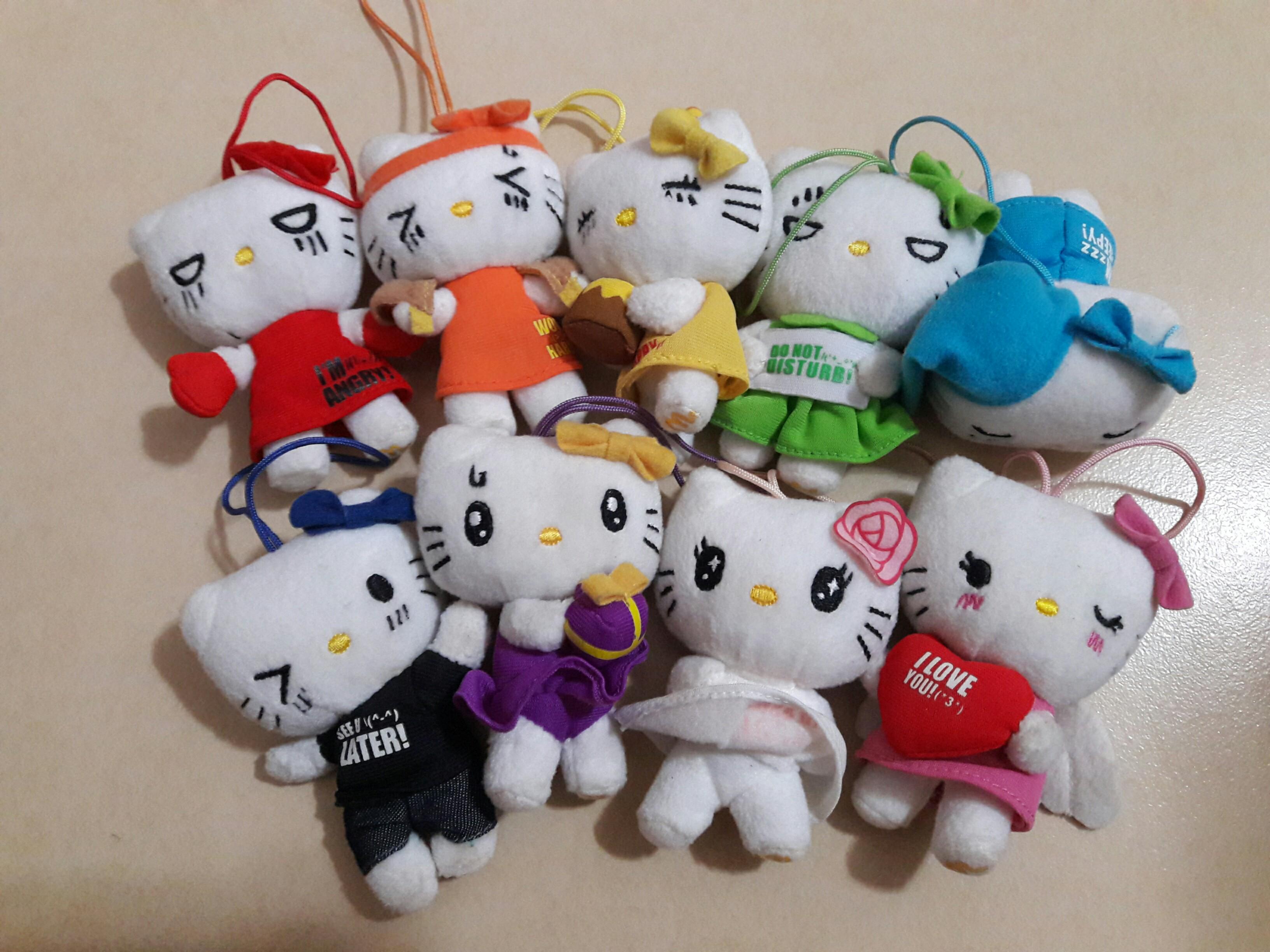 Hello Kitty 公仔 （分類：動漫角色周邊）位於 Hong Kong。 由 cherrie.cherrie 提交（商品編號 184072029，圖片 1）。簡介： 1隻$15 2隻$25 3隻$35 All$250。