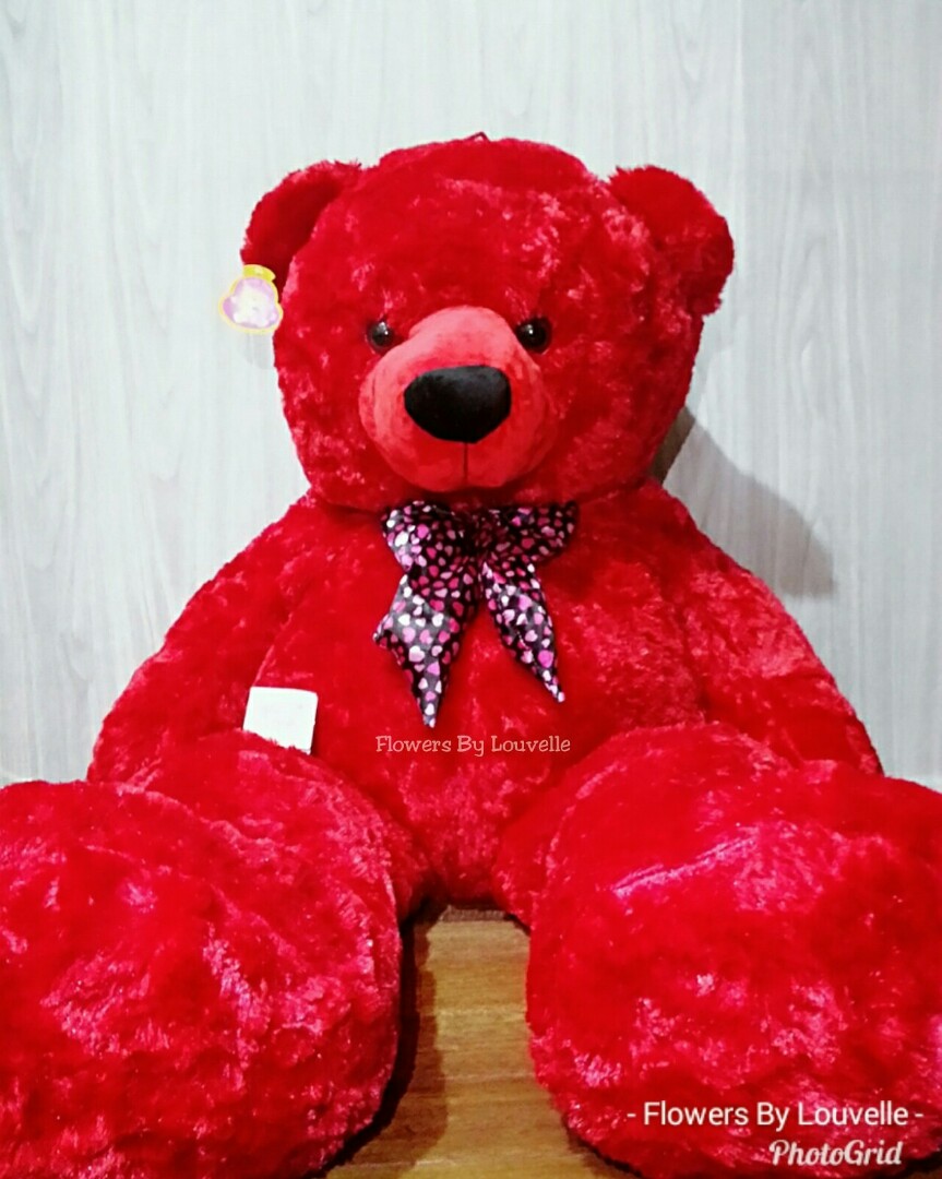 teddy bear red