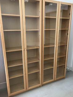 Ikea Billy Bookshelf W Glass Doors Furniture Shelves Drawers