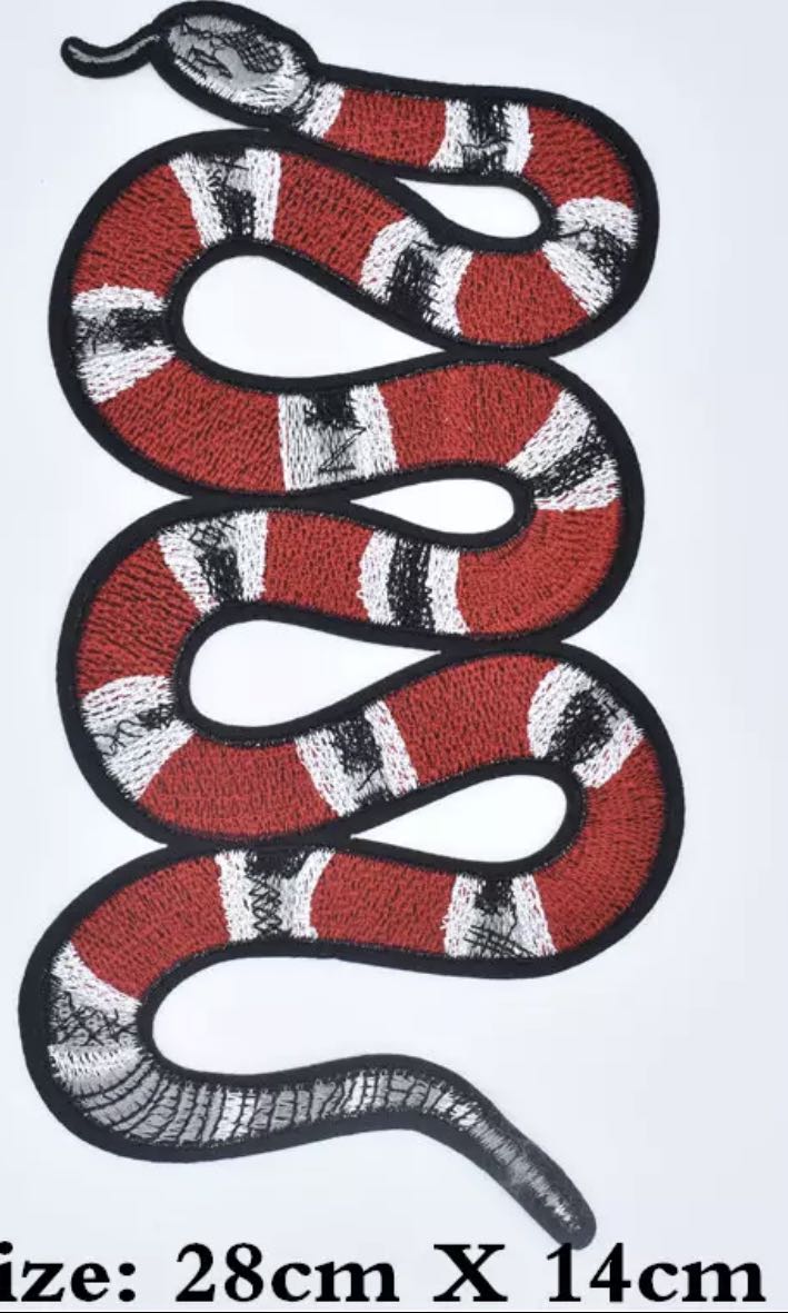 gucci snake patch