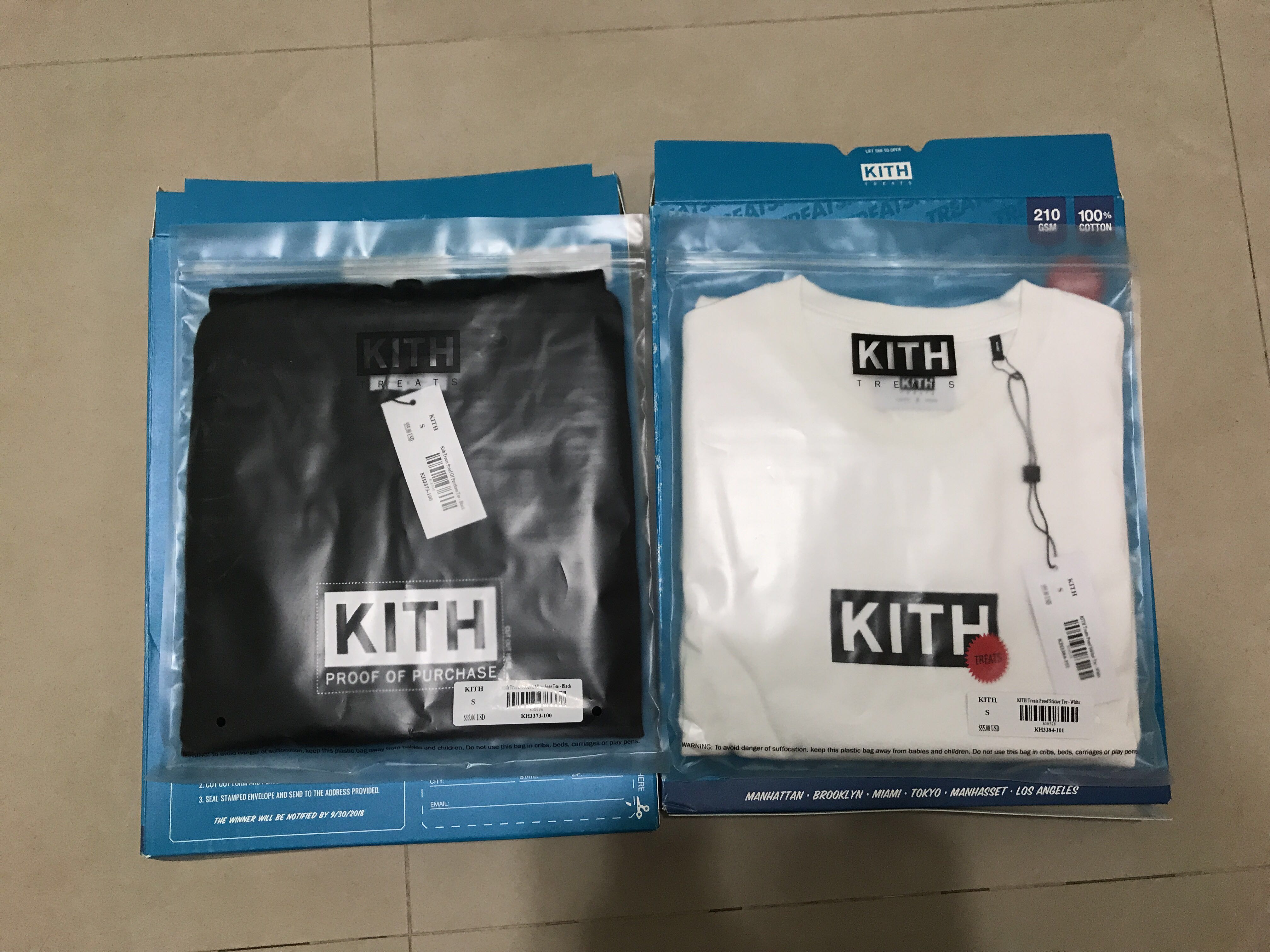 Kith Treats Bogo Proof of Purchase Tee Black, Men's Fashion, Tops