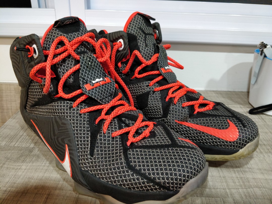 lebron 12 red and black