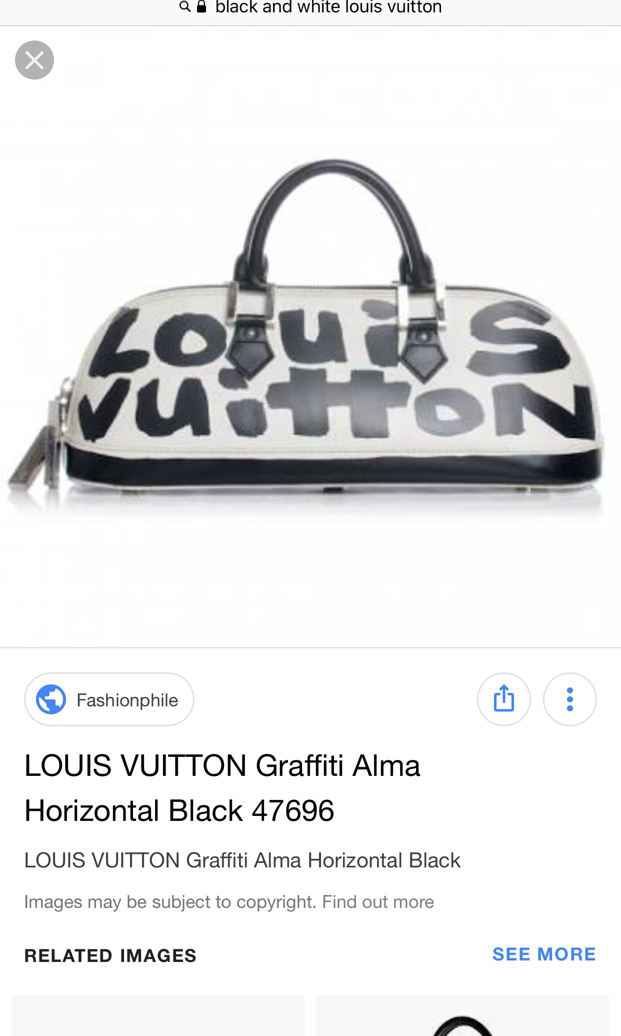 Louis Vuitton, Bags, Louis Vuitton Graffiti Alma Horizontal M9275