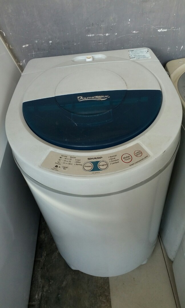 Mesin Cuci 1 Tabung Sharp Dolphinwave 7kg Serba Serbi Di Carousell