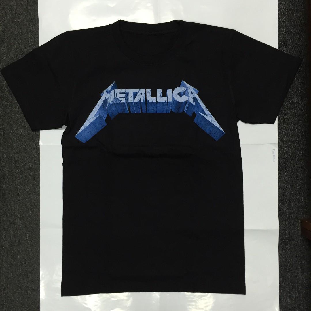 blue metallica shirt