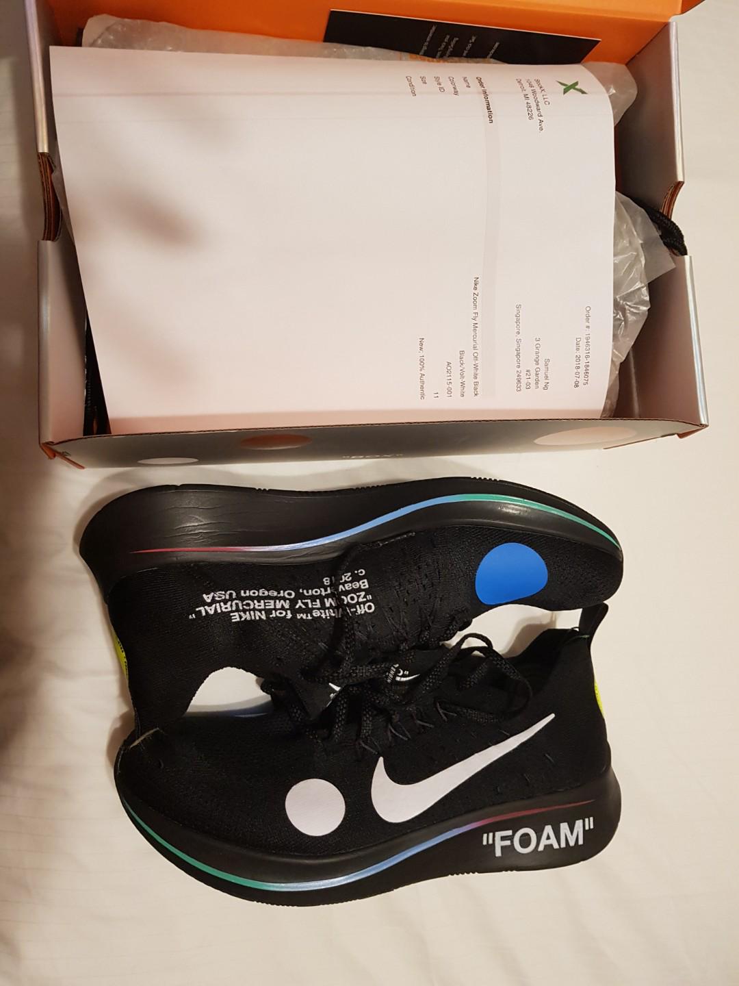 nike zoom fly mercurial off white stockx
