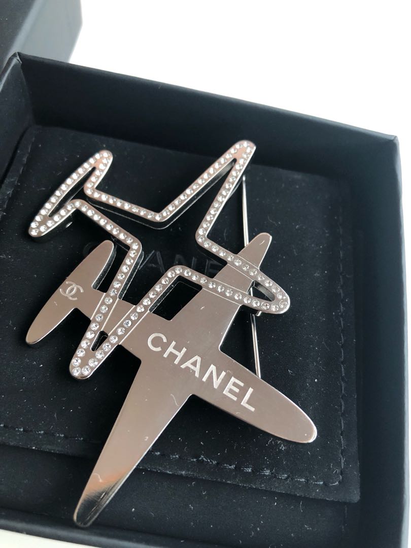 Preloved Chanel authentic Airplane Brooch, Luxury, Accessories on