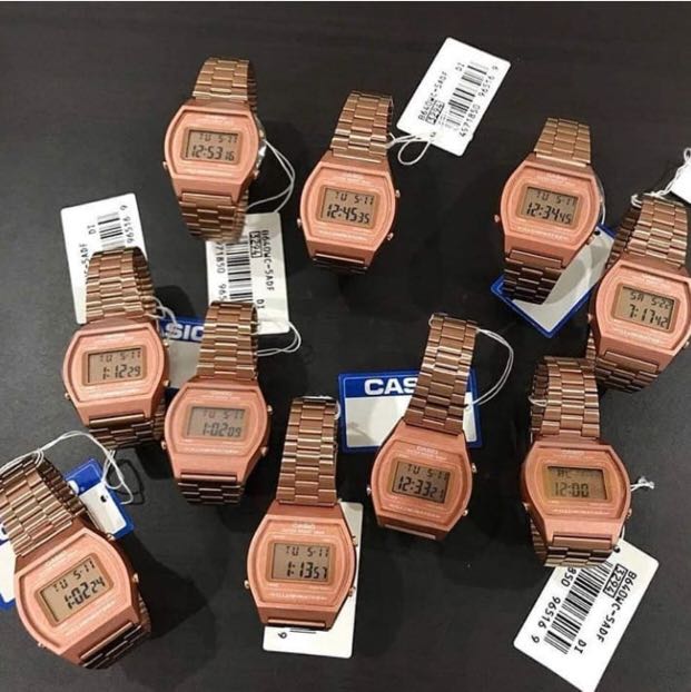 casio women's watch rose gold