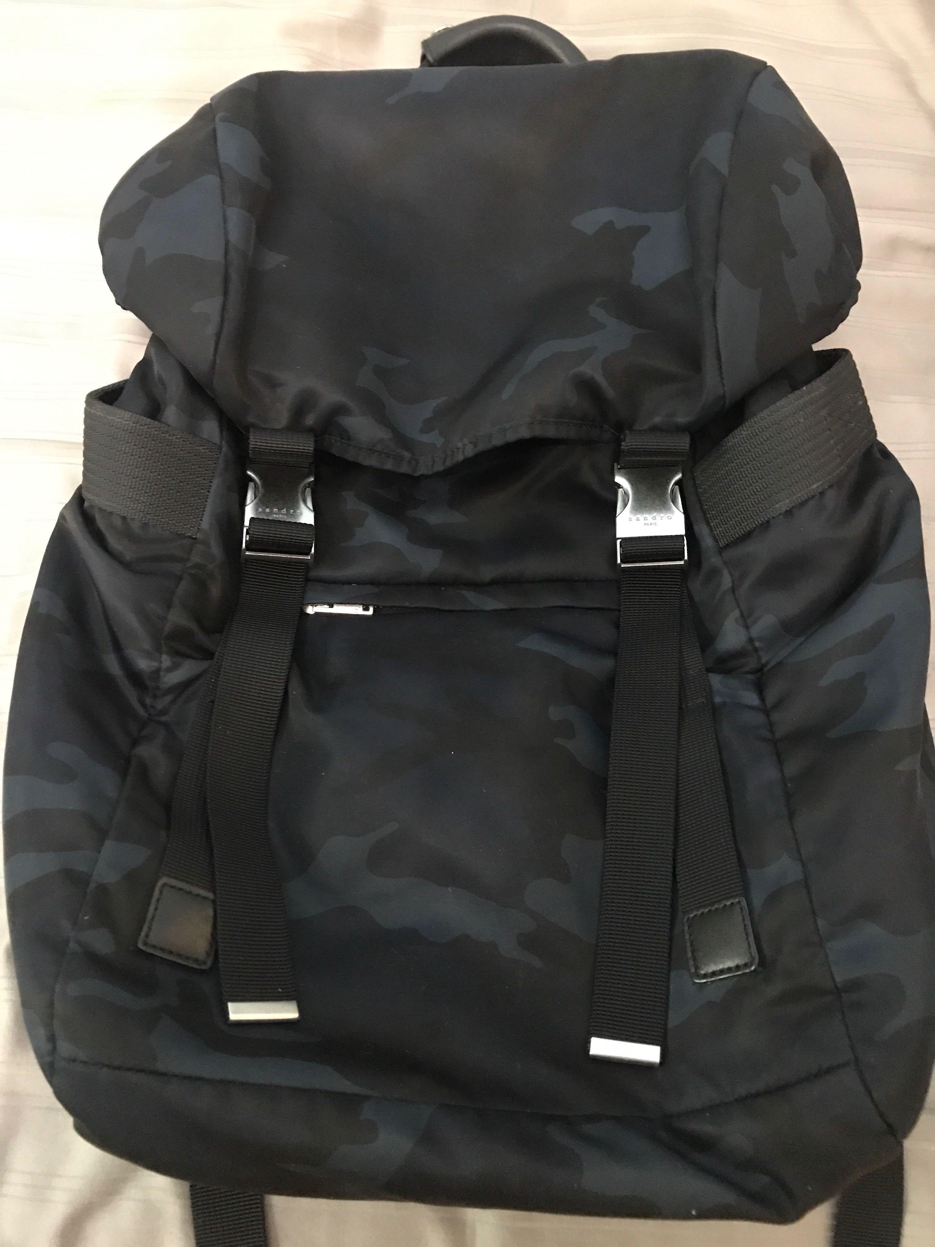 sandro camo backpack