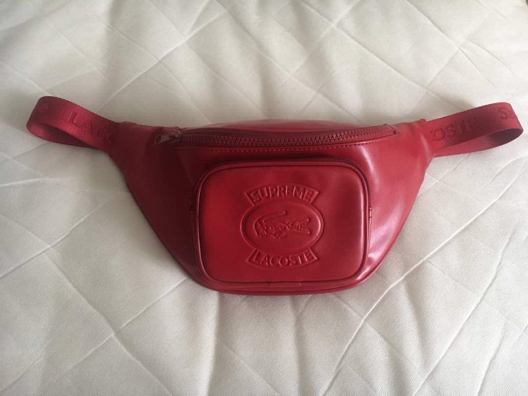 Supreme X Lacoste Waist Bag, Men's Fashion, Bags, Sling Bags on