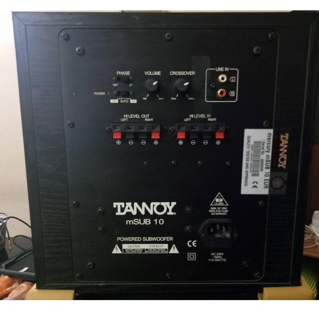 Tannoy mx 10 subwoofer 2025