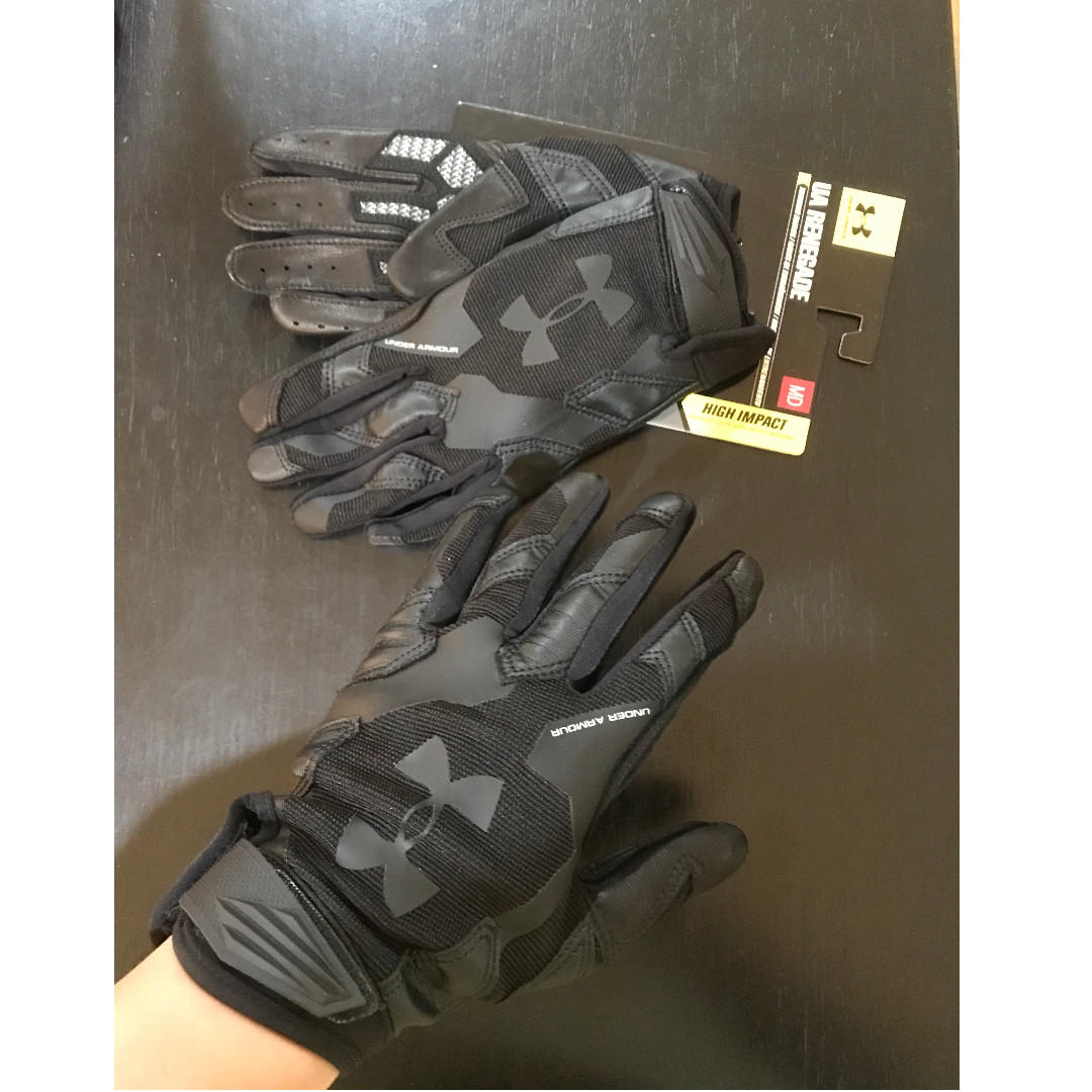 Under armour sale leather impact gloves