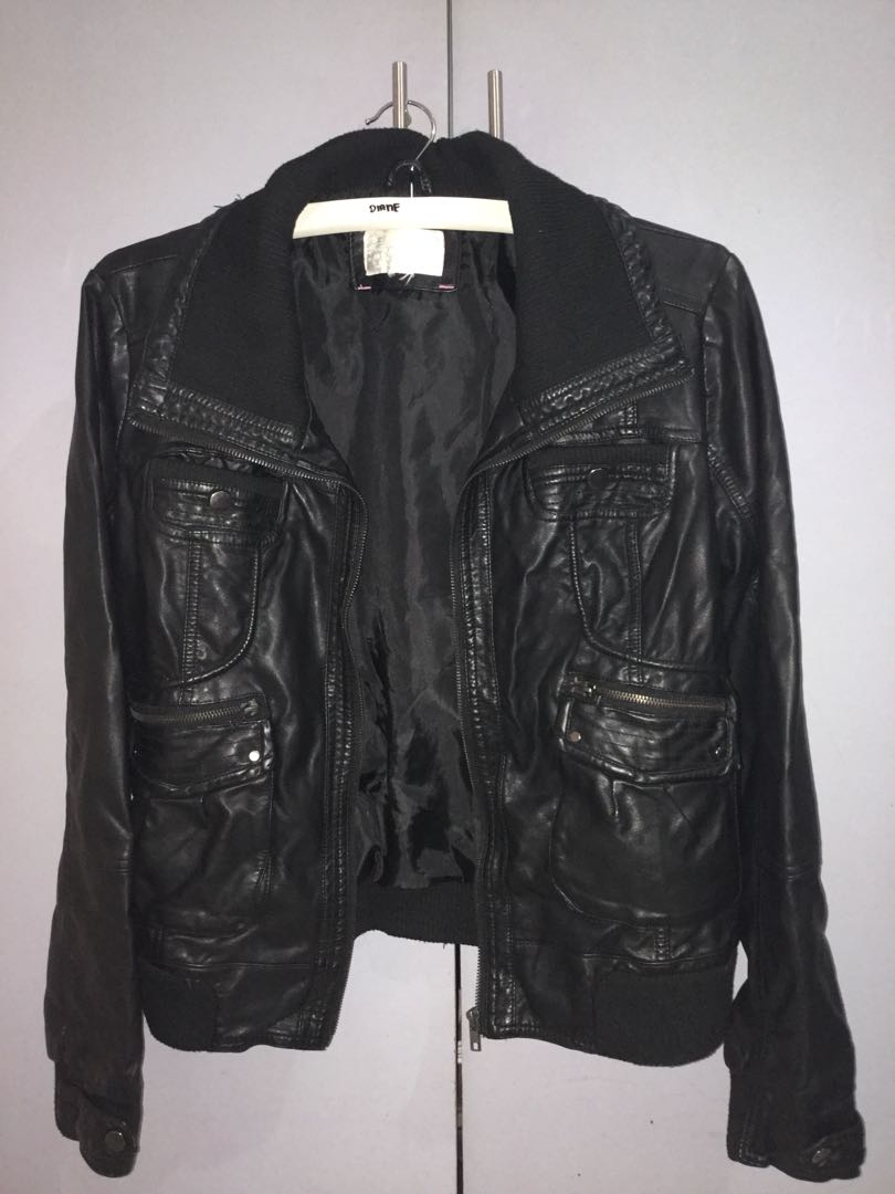 Xhilaration leather jacket Women s Fashion Coats Jackets and