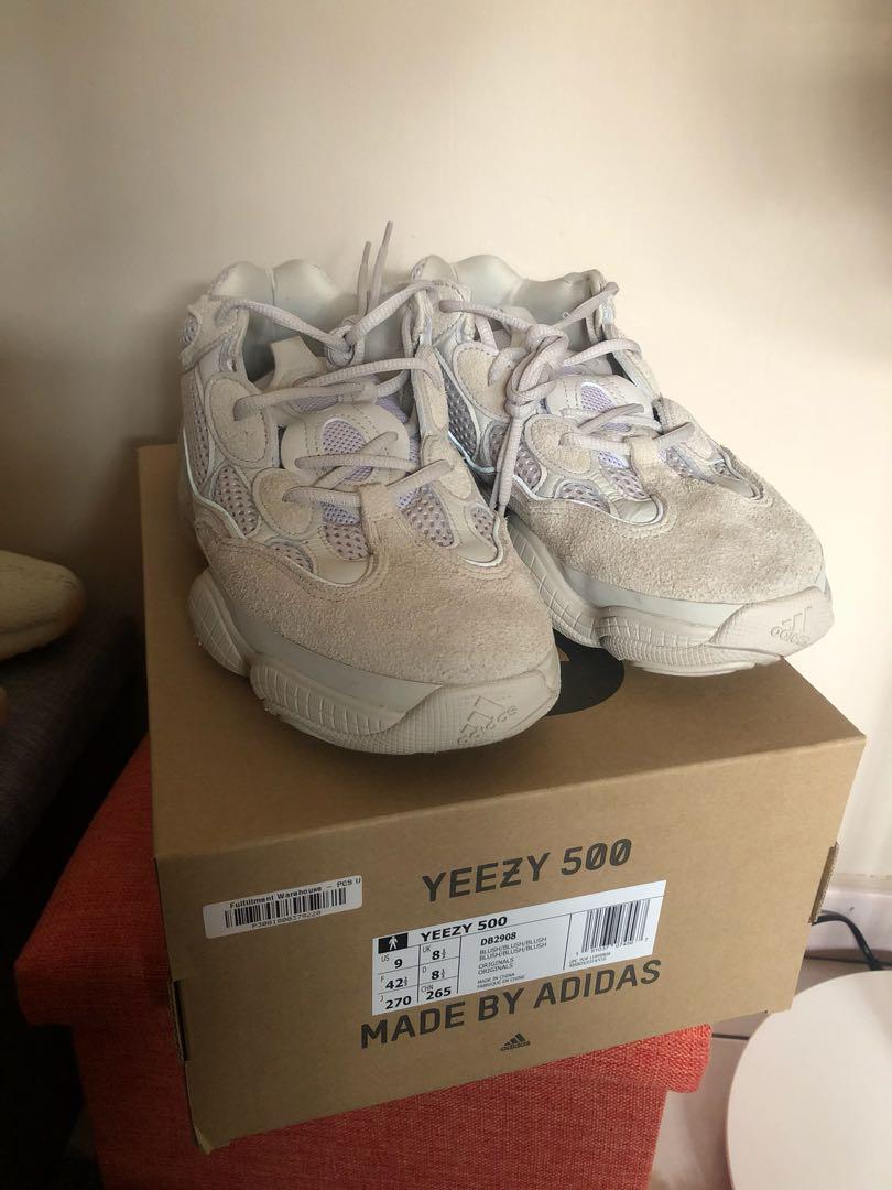yeezy 500 blush laces