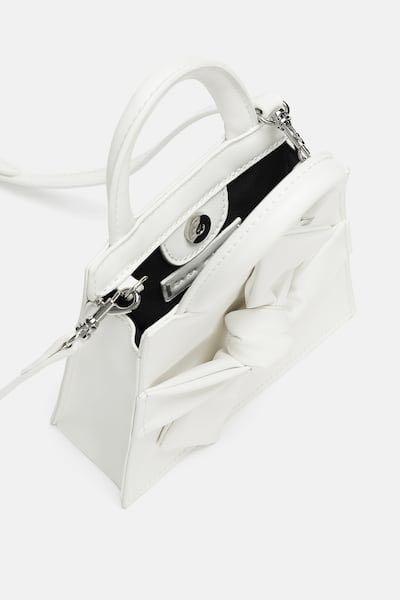zara crossbody belt bag with bow