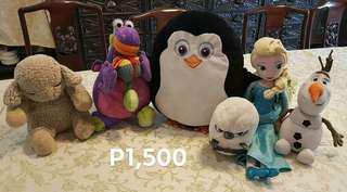 ASSORTED AUTHENTIC PLUSH / STUFFED character bundle