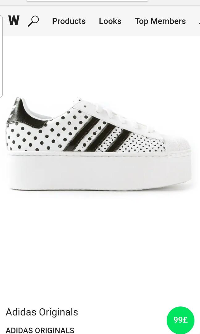 Adidas superstar 2 platform up top