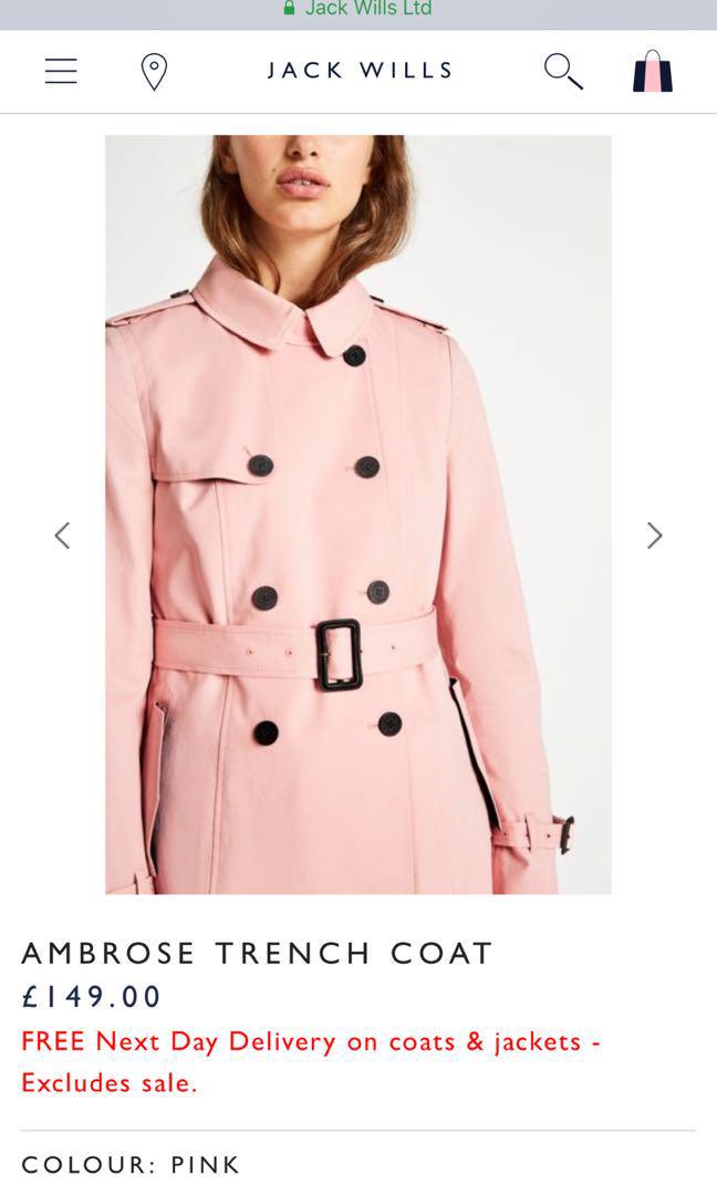Jack wills cheap ambrose trench coat