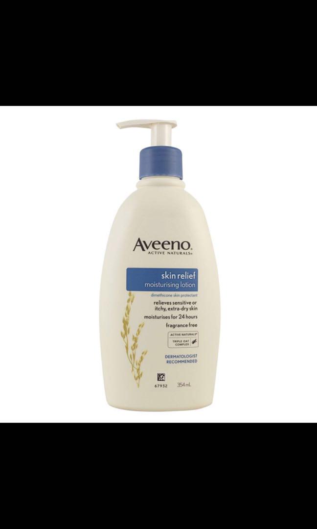 Aveeno Skin Relief 24hr Moisturizing Lotion Health Beauty Face Skin Care On Carousell It's specially formulated with soothing triple oat complex containing oat flour, oat oil & extract, and natural shea butter and dimethicone. carousell