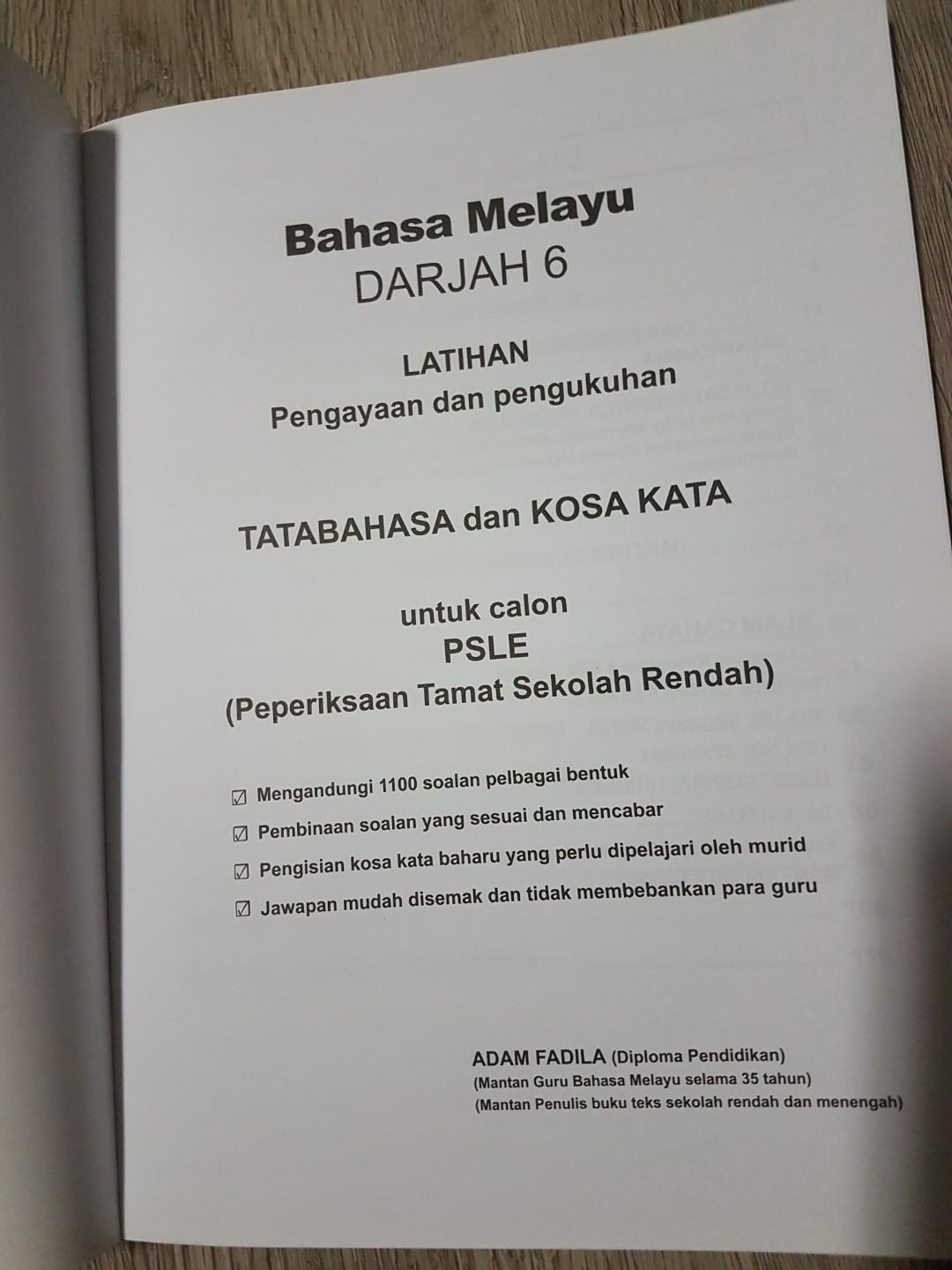 Psle Malay Bahasa Melayu Darjah 6 Buku Latihan Books Stationery Textbooks Primary On Carousell