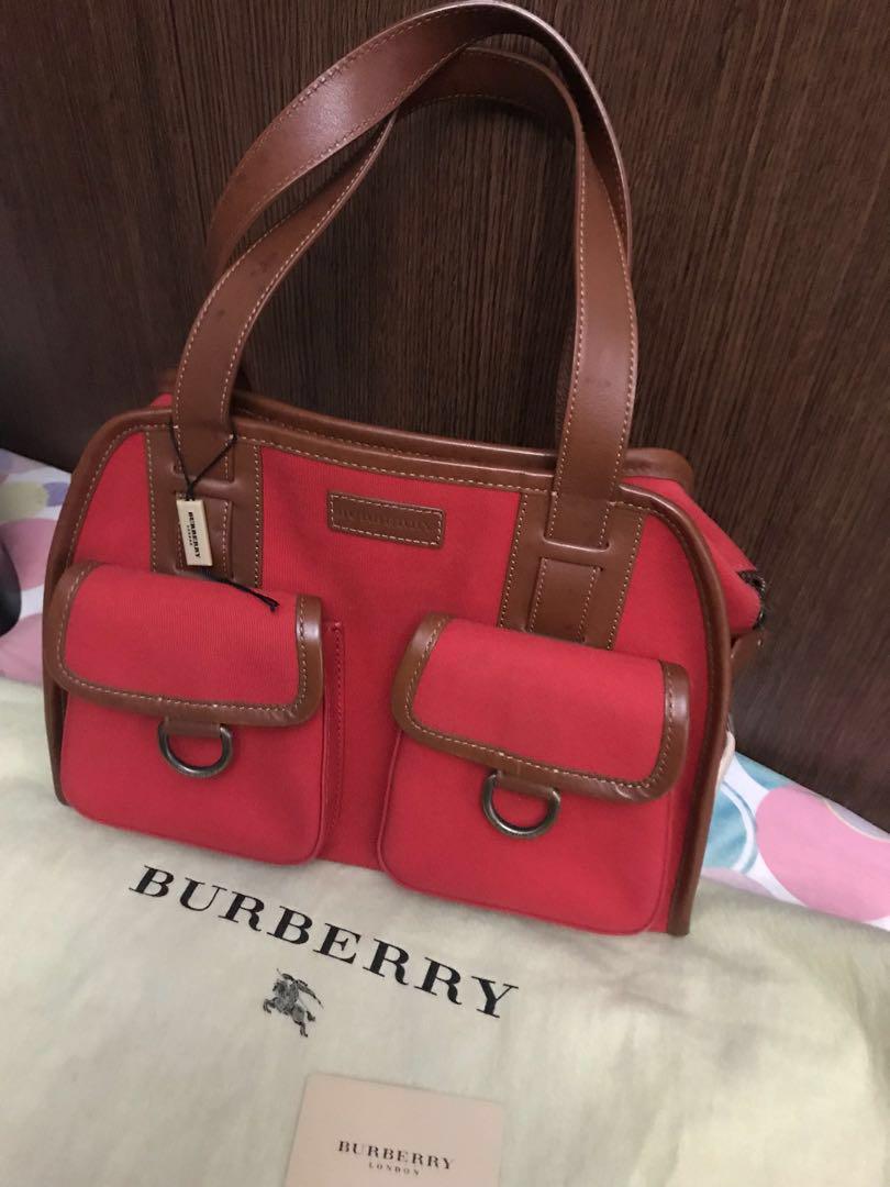 clear burberry bag