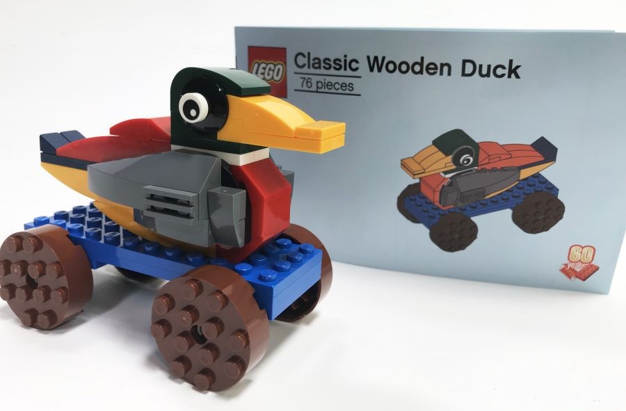 lego wooden duck