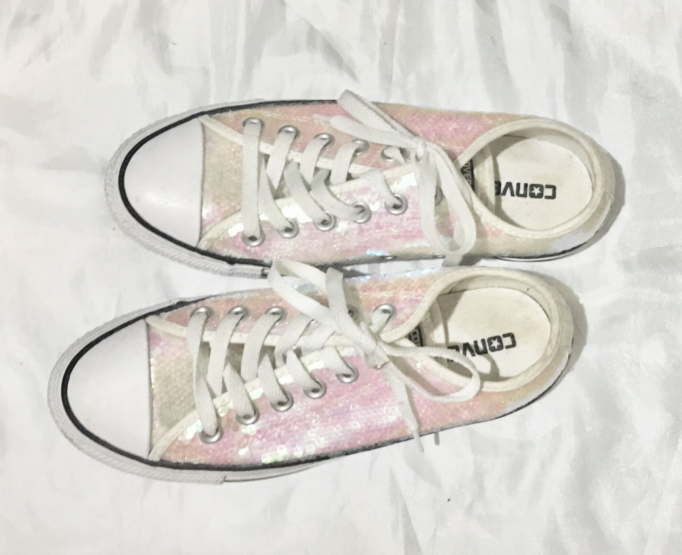converse sequin low top