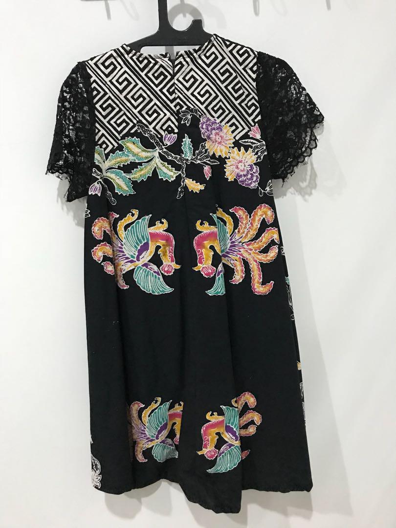 Dress Batik Dxf Batik Online Shop Fesyen Wanita Pakaian Wanita Di Carousell