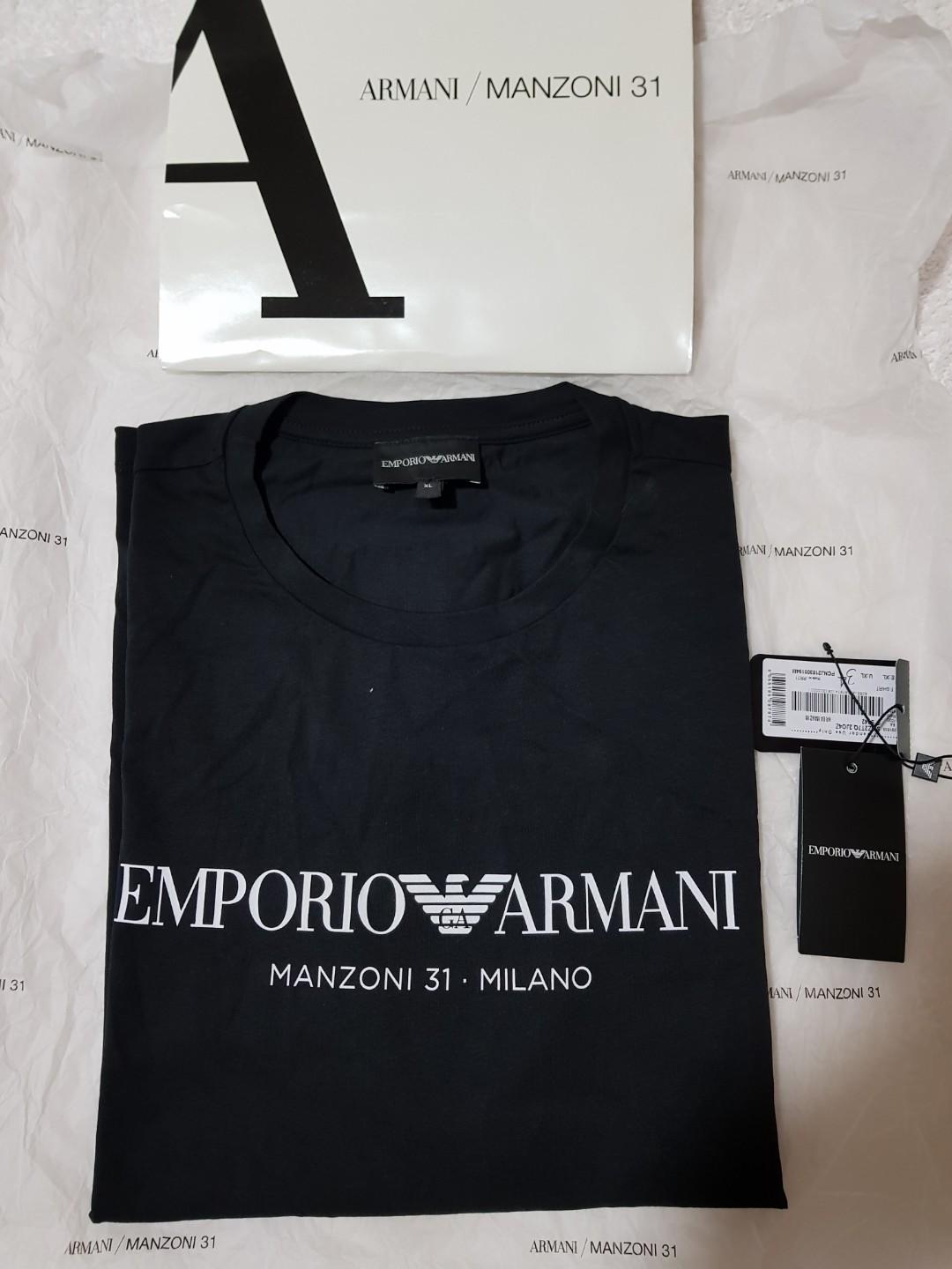 EMPORIO ARMANI Tshirt in Black (MILAN 