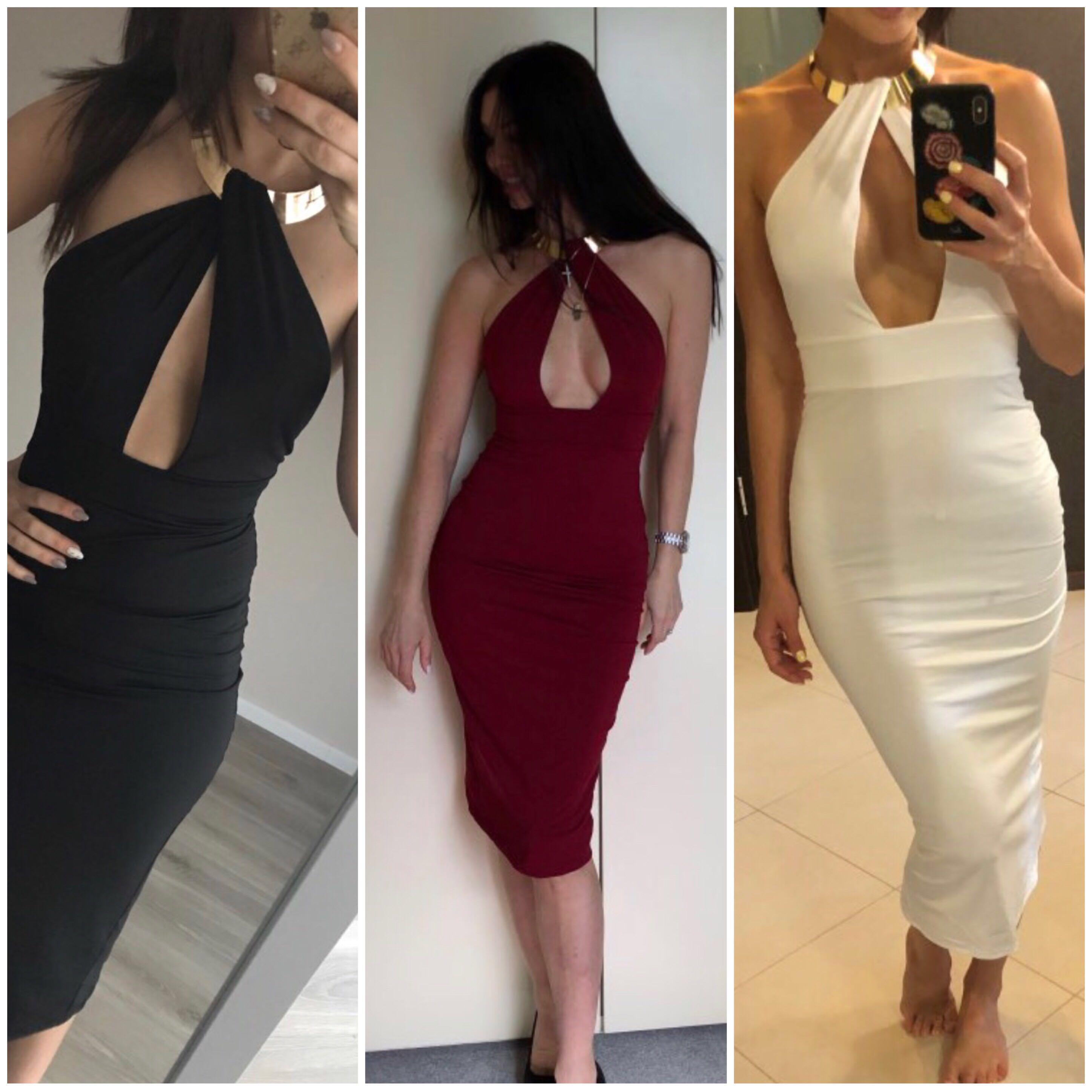 Formal Long Backless pencil bandage prom dress with gold statement necklace Women s Fashion Dresses Sets Evening dresses gowns on Carousell