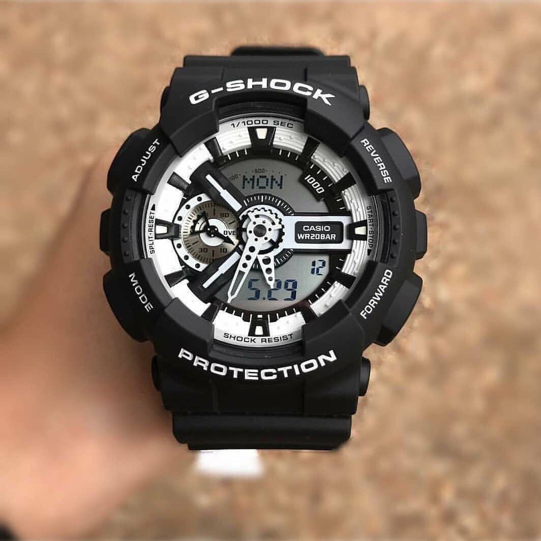 🔥🔥🔥Free delivery , brand new , 💯% authentic GA-110BW-1ADR , GA110 ,  ga110 , GA-110BW , ga-110bw , GA110BW1ADR , ga110bw1adr , g-shock , gshock  , G-Shock , G-SHOCK , Casio ,